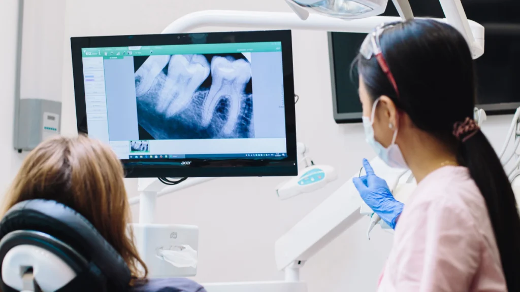 Monitor dentysta, rentgen zębów
